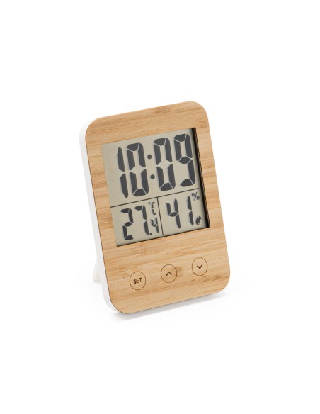 Weather station with bamboo front casing - CELSIUS