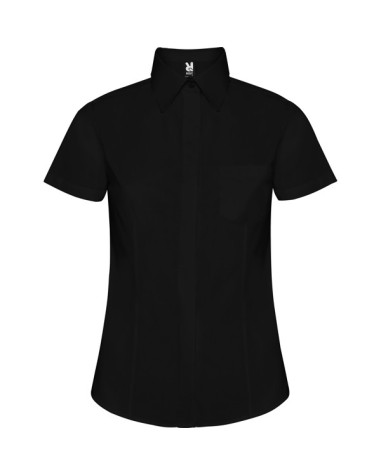 Chemise de travail noire avec taille femme, à personnaliser pour les uniformes Chemise de travail noire avec taille femme, à personnaliser pour les uniformes
