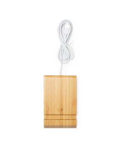 Bamboo Wireless Charger with Phone... Bamboo Wireless Charger with Phone...