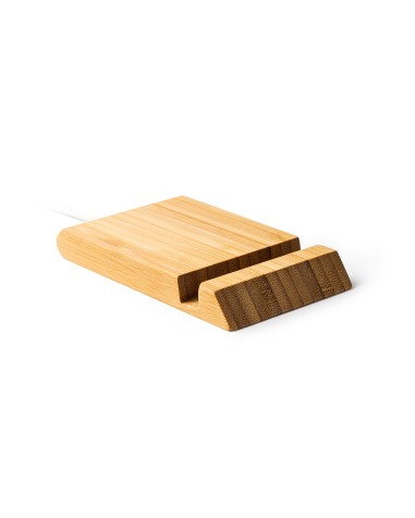 Bamboo Wireless Charger with Phone... Bamboo Wireless Charger with Phone...