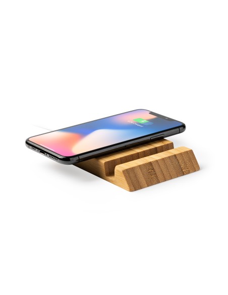 Bamboo Wireless Charger with Phone Stand - GAMMA