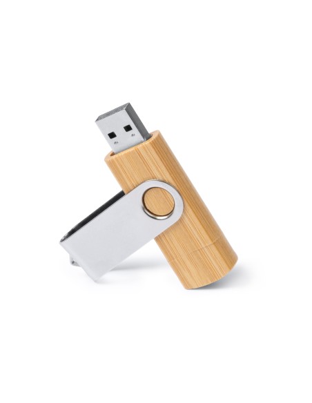 Clé USB GATLIN OTG 3.0 - 32 Go - Clip métallique et étui en bambou