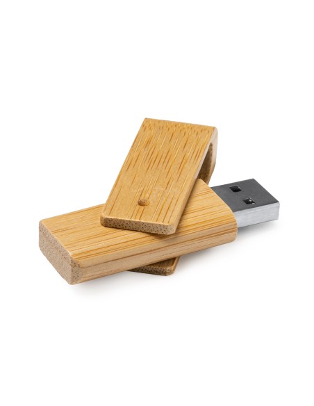 Clé USB 16 Go - Étui en bambou personnalisable - PERCY