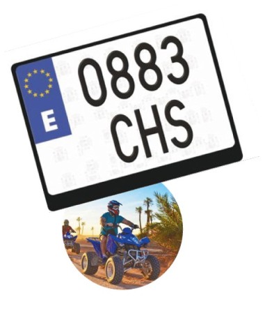 CUSTOMIZED QUAD LICENSE HOLDER