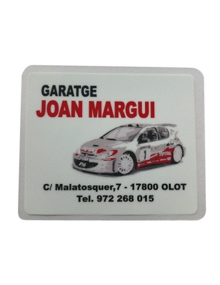 ADHESIVO REMOVIBLE PARA REVISIÓN COCHE  - 6,5 x 5,5 cm - PERSONALIZADO