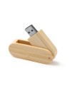 16G USB flash drive with a natural bamboo casing that can be customized with your logo.