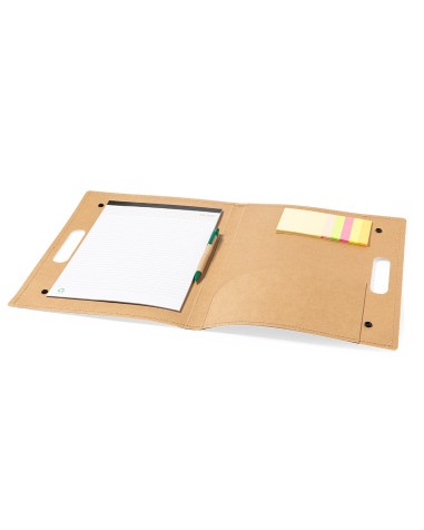 Recycled cardboard folder with... Recycled cardboard folder with...