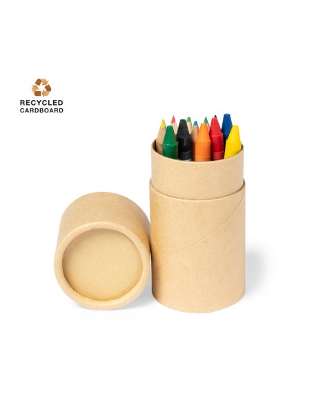 Set de lápices, ceras y sacapuntas personalizado con tu logo - Pixi