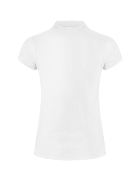 Women's short-sleeved polo shirt in 100% cotton piqué, 200g/m² - Star Woman Roly