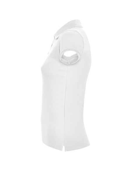 Women's short-sleeved polo shirt in 100% cotton piqué, 200g/m² - Star Woman Roly