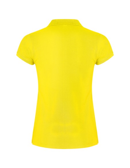 Women's short-sleeved polo shirt in 100% cotton piqué, 200g/m² - Star Woman Roly