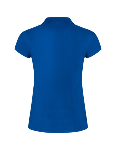 Women's short-sleeved polo shirt in 100% cotton piqué, 200g/m² - Star Woman Roly