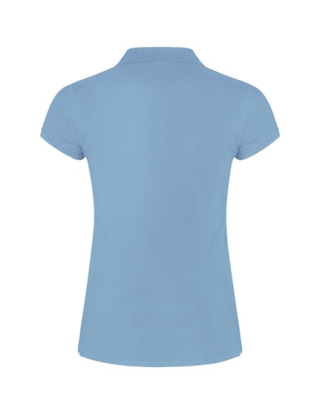 Women's short-sleeved polo shirt in 100% cotton piqué, 200g/m² - Star Woman Roly