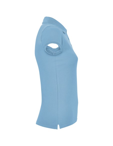 Women's short-sleeved polo shirt in 100% cotton piqué, 200g/m² - Star Woman Roly
