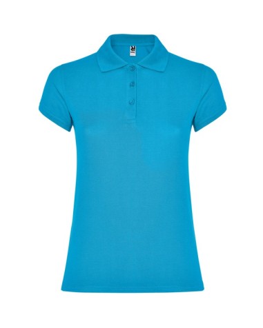 Women's short-sleeved polo shirt in... Women's short-sleeved polo shirt in...