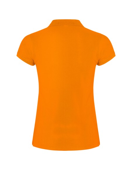 Women's short-sleeved polo shirt in 100% cotton piqué, 200g/m² - Star Woman Roly