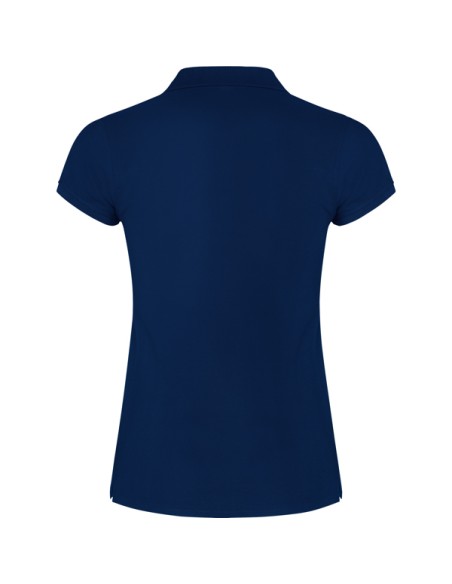 Women's short-sleeved polo shirt in 100% cotton piqué, 200g/m² - Star Woman Roly