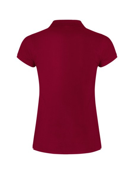Women's short-sleeved polo shirt in 100% cotton piqué, 200g/m² - Star Woman Roly