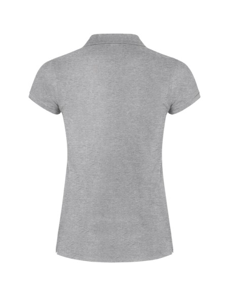 Women's short-sleeved polo shirt in 100% cotton piqué, 200g/m² - Star Woman Roly