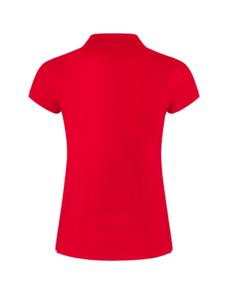 Women's short-sleeved polo shirt in 100% cotton piqué, 200g/m² - Star Woman Roly