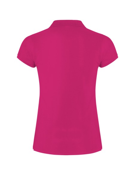 Women's short-sleeved polo shirt in 100% cotton piqué, 200g/m² - Star Woman Roly