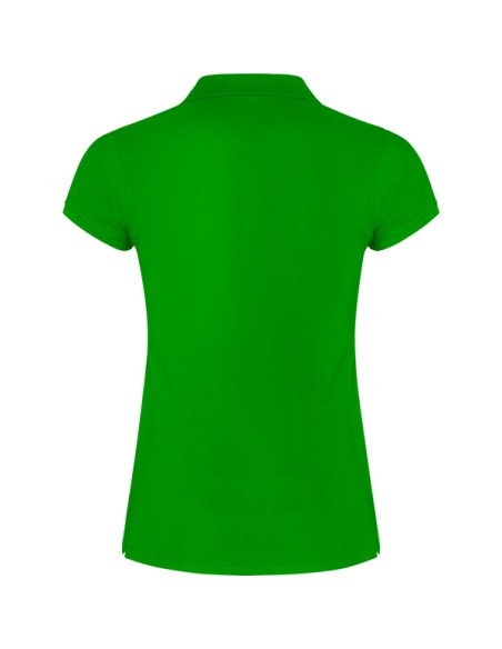 Women's short-sleeved polo shirt in 100% cotton piqué, 200g/m² - Star Woman Roly