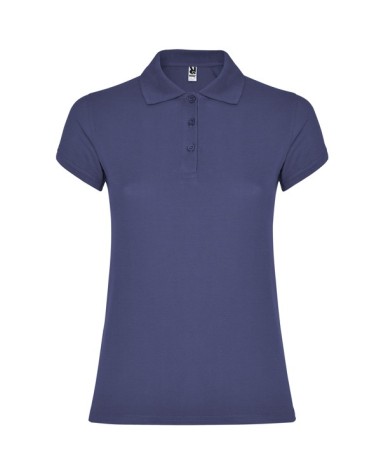Women's short-sleeved polo shirt in... Women's short-sleeved polo shirt in...