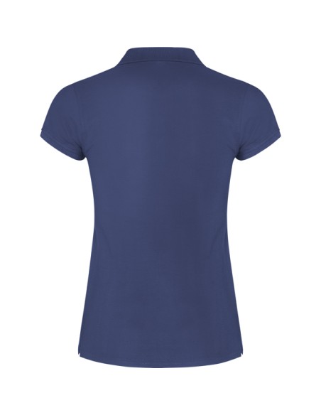 Women's short-sleeved polo shirt in 100% cotton piqué, 200g/m² - Star Woman Roly