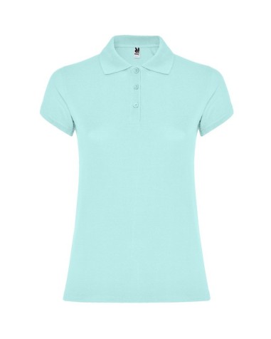 Women's short-sleeved polo shirt in... Women's short-sleeved polo shirt in...