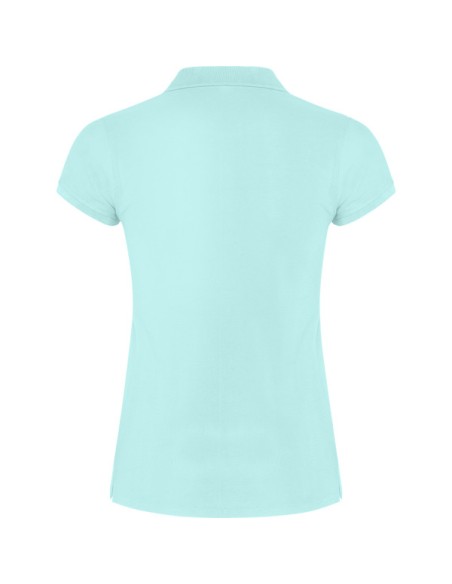 Women's short-sleeved polo shirt in 100% cotton piqué, 200g/m² - Star Woman Roly