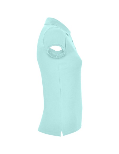 Women's short-sleeved polo shirt in 100% cotton piqué, 200g/m² - Star Woman Roly