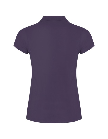 Women's short-sleeved polo shirt in 100% cotton piqué, 200g/m² - Star Woman Roly