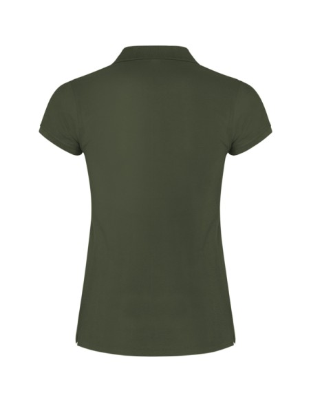 Women's short-sleeved polo shirt in 100% cotton piqué, 200g/m² - Star Woman Roly