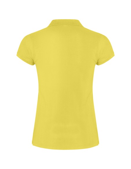 Women's short-sleeved polo shirt in 100% cotton piqué, 200g/m² - Star Woman Roly