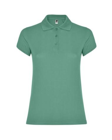 Women's short-sleeved polo shirt in... Women's short-sleeved polo shirt in...
