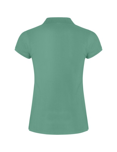 Women's short-sleeved polo shirt in 100% cotton piqué, 200g/m² - Star Woman Roly