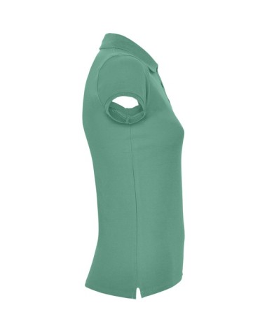 Women's short-sleeved polo shirt in... Women's short-sleeved polo shirt in...