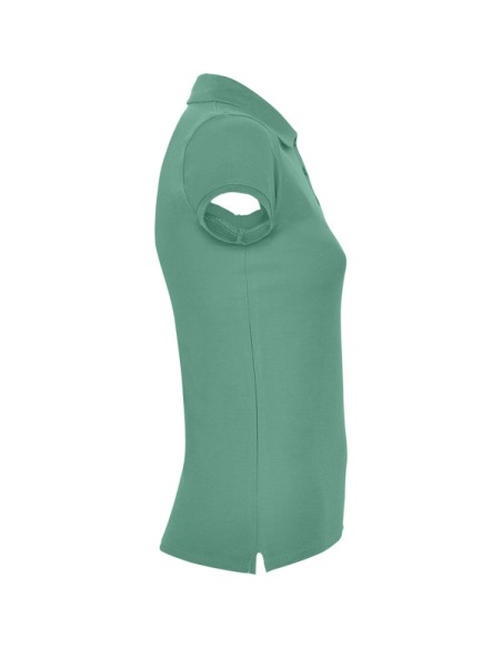 Women's short-sleeved polo shirt in 100% cotton piqué, 200g/m² - Star Woman Roly