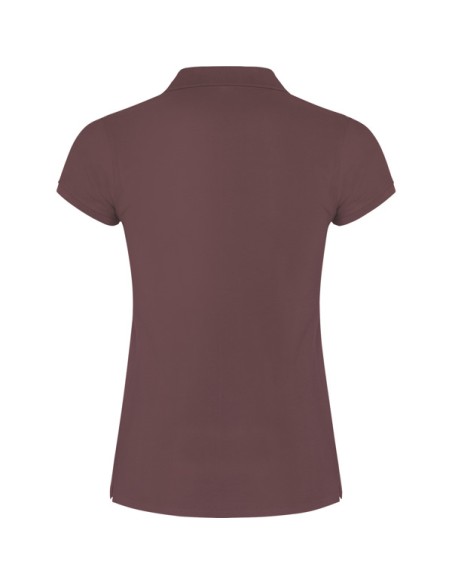 Women's short-sleeved polo shirt in 100% cotton piqué, 200g/m² - Star Woman Roly