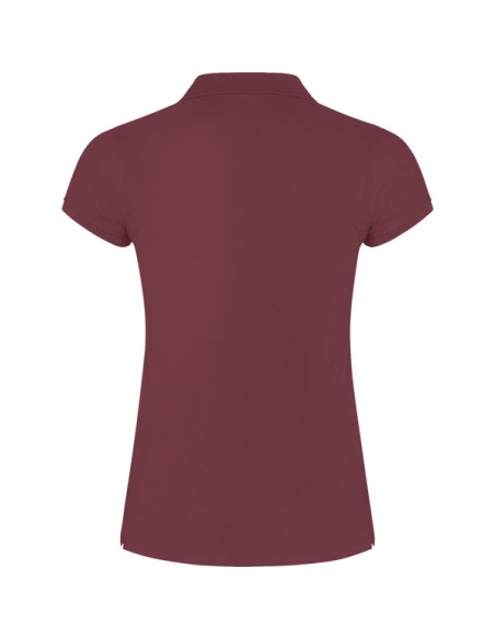 Women's short-sleeved polo shirt in 100% cotton piqué, 200g/m² - Star Woman Roly