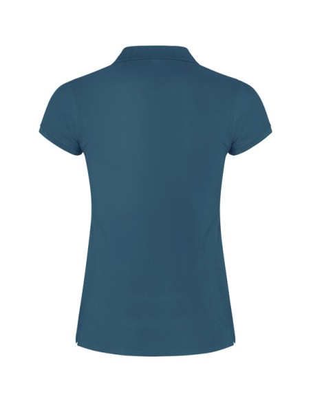 Women's short-sleeved polo shirt in 100% cotton piqué, 200g/m² - Star Woman Roly