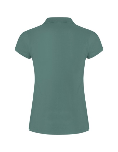 Women's short-sleeved polo shirt in 100% cotton piqué, 200g/m² - Star Woman Roly