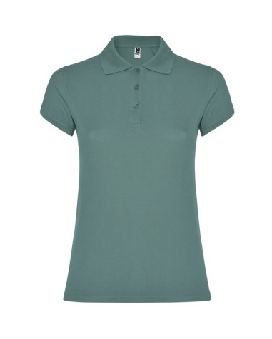 Women's short-sleeved polo shirt in... Women's short-sleeved polo shirt in...