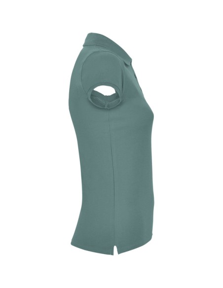 Women's short-sleeved polo shirt in 100% cotton piqué, 200g/m² - Star Woman Roly