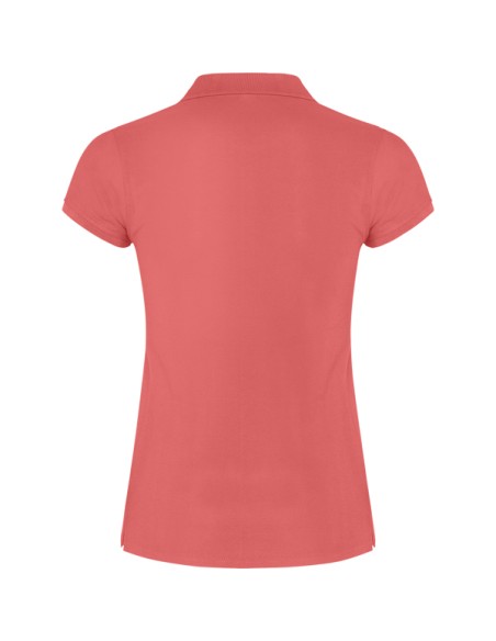 Women's short-sleeved polo shirt in 100% cotton piqué, 200g/m² - Star Woman Roly