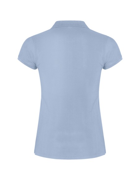 Women's short-sleeved polo shirt in 100% cotton piqué, 200g/m² - Star Woman Roly