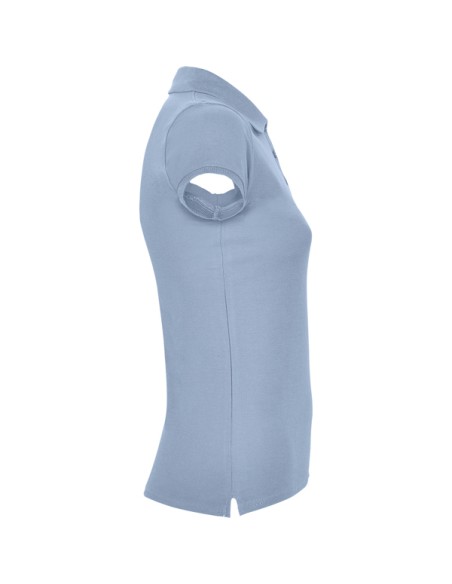 Women's short-sleeved polo shirt in 100% cotton piqué, 200g/m² - Star Woman Roly