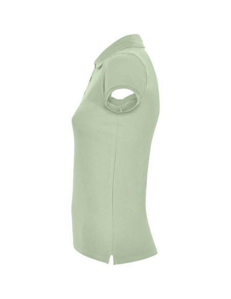 Women's short-sleeved polo shirt in 100% cotton piqué, 200g/m² - Star Woman Roly