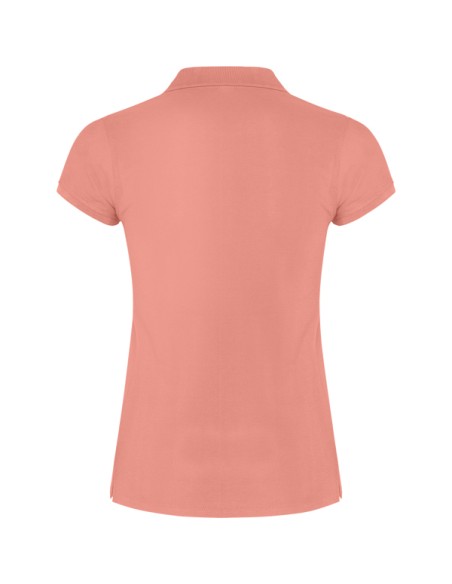 Women's short-sleeved polo shirt in 100% cotton piqué, 200g/m² - Star Woman Roly