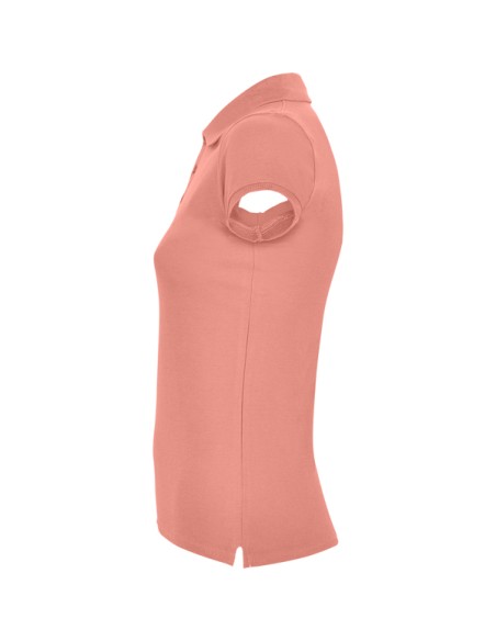 Women's short-sleeved polo shirt in 100% cotton piqué, 200g/m² - Star Woman Roly